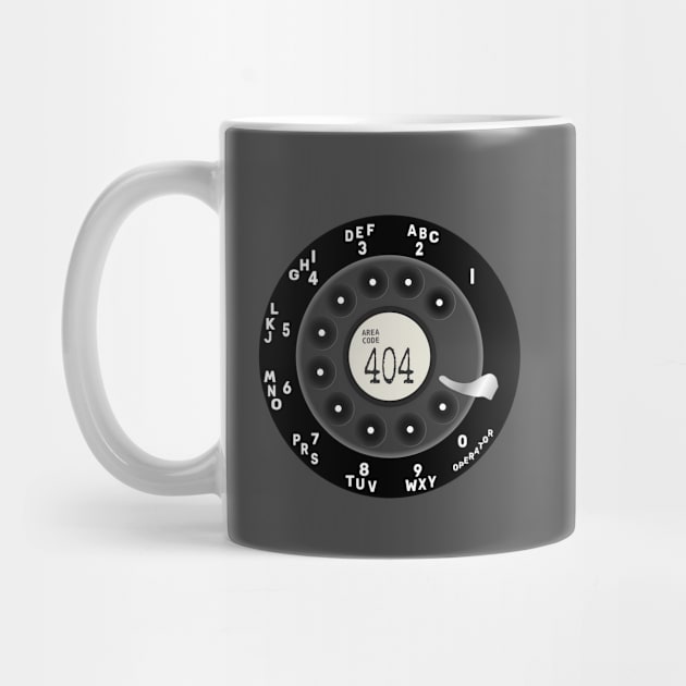 Vintage Rotary Dial Phone 404 Area code by Lyrical Parser